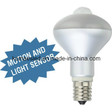 6W E17 LED de movimiento y sensor de luz LED de luz